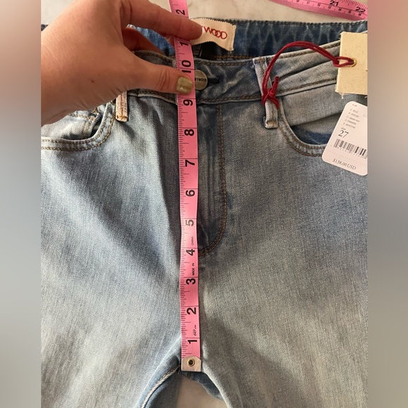 Driftwood x Free People Farrah Patchwork Flare Jeans Sz 27 NWT Bandana Fabric - Picture 13 of 15